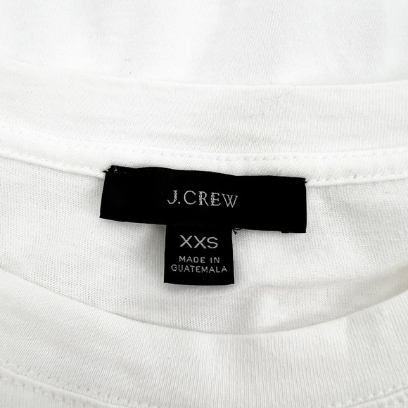 J Crew Womens XXS White Re-Imagined Tiered Ruffle Sleeve Dress - Picture 3 of 5